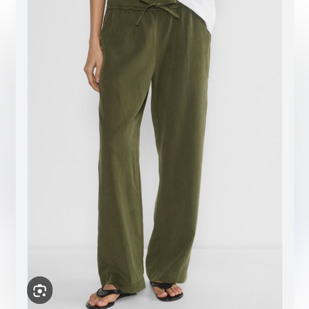 aritzia little moon winifred pant dark olive nwt XXS
